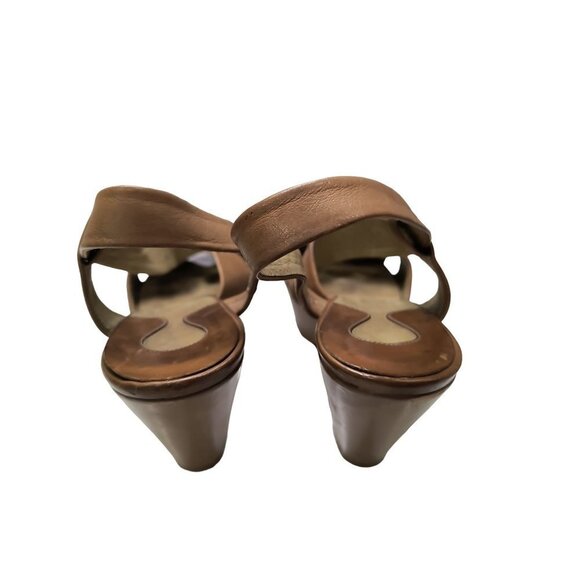 Vintage Chloe leather Wedge sandals Size 39.5 US Size US shoe size 8.5. - Picture 7 of 13